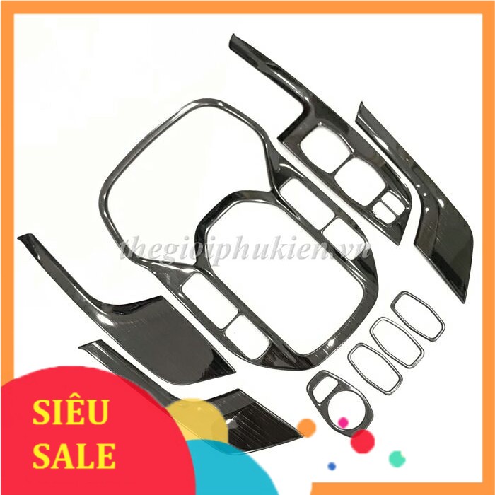 Ốp trang trí nội thất xe Hyundai Santafe 2015-2018 - vân Titan