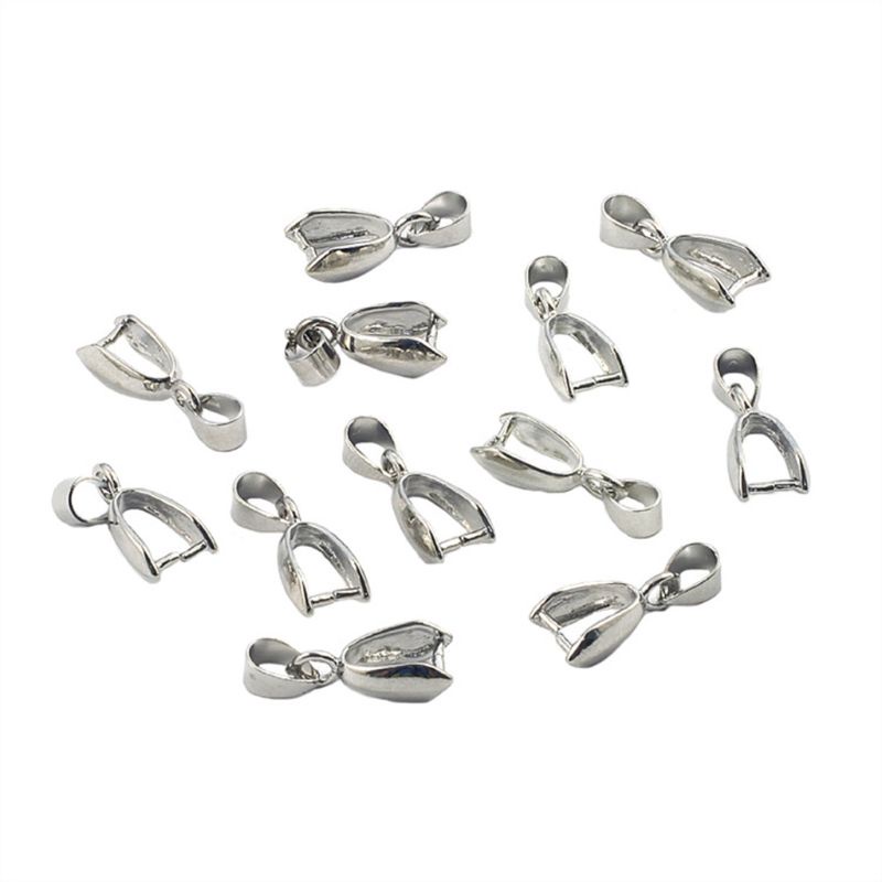 Set 10 Khóa Kẹp Nối Bằng Đá Dùng Làm Đồ Trang Sức DIY