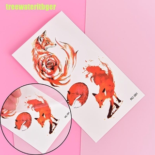 Hình xăm tạm thời hình cáo độc đáo 105x60mm