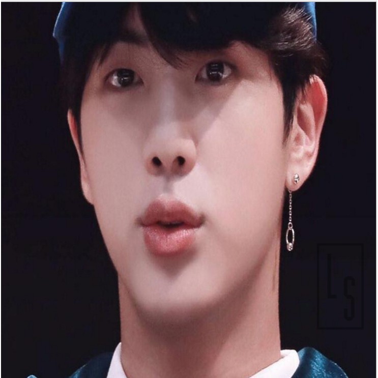 Khuyên BTS ARMY JIN dây xích cao cấp - Sẵn hàng