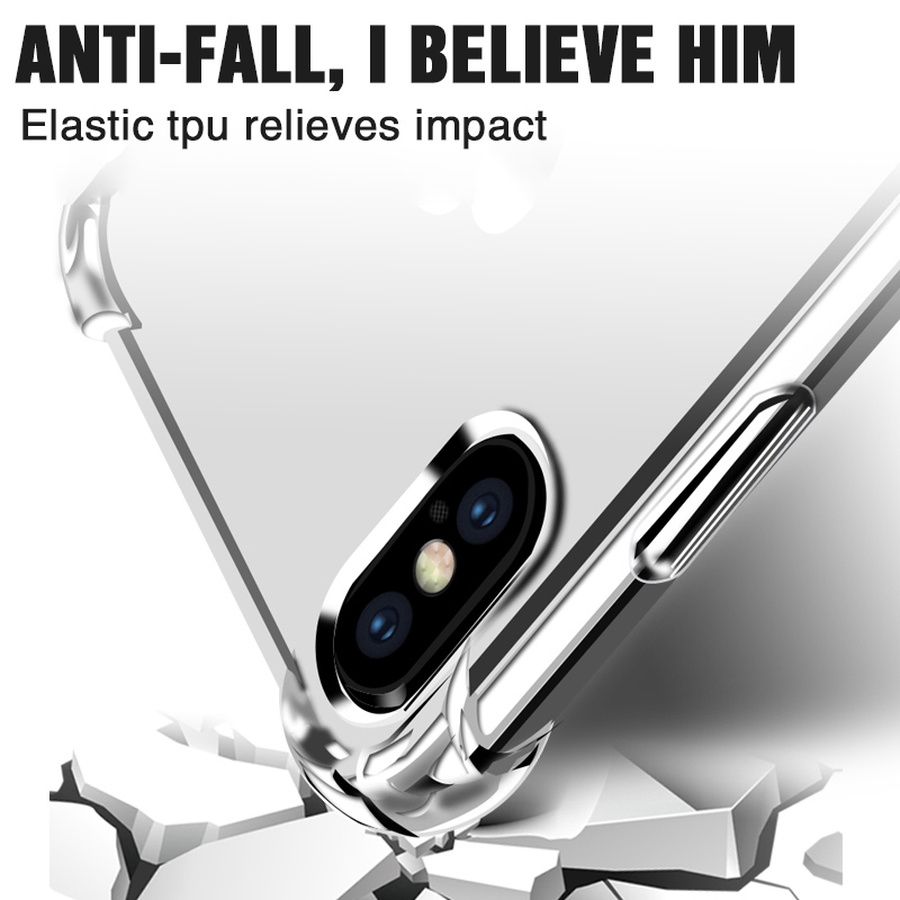 Compatible For iPhone 13 12 11 Pro Max XS Max XR X 6 6S 7 8 Plus SE 2020 12 Mini Ốp điện thoại trong suốt mềm chống sốc cho