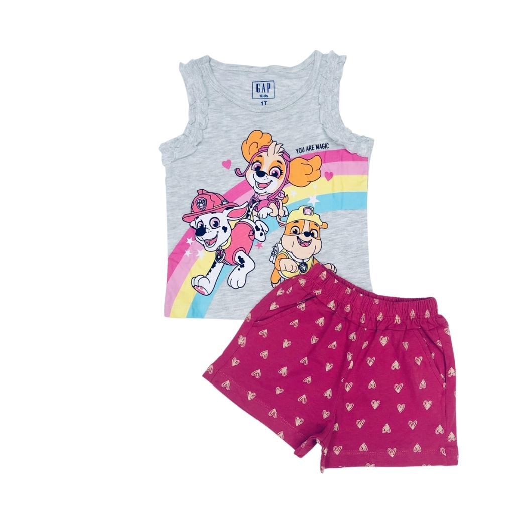 Đồ bộ bé gái, đồ cho bé gái chất cotton, có nhiều màu, size 1-7 tuổi - SUNKIDS