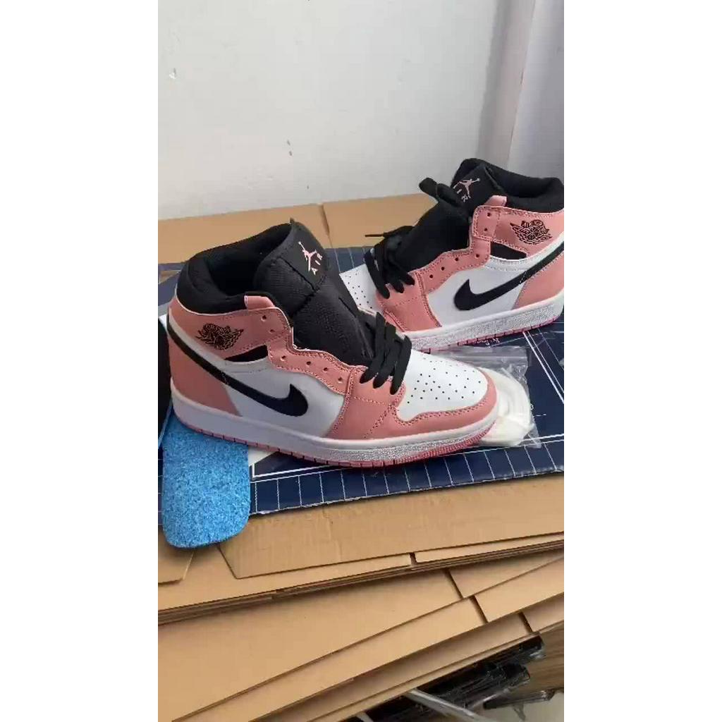 Giày 𝐉𝐨𝐫𝐝𝐚𝐧 Hồng Trắng Cổ Cao - Sneaker Unisex Nam Nữ Hàng cao cấp bản Trung hottrend 2023 (Full box + Bill) | BigBuy360 - bigbuy360.vn