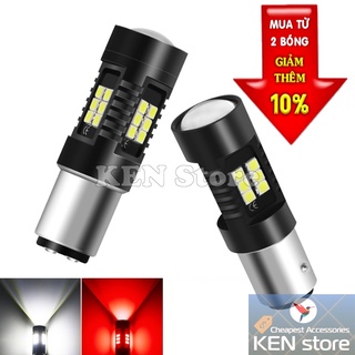 Bóng LED 1157 BAY15D P21/5W làm bóng hậu đèn phanh dành cho ô tô xe máy 21smd 3030