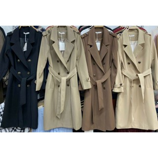 7 màu ÁO KHOÁC MĂNG TÔ DÁNG dài đáp ngực xẻ sau hàng l1