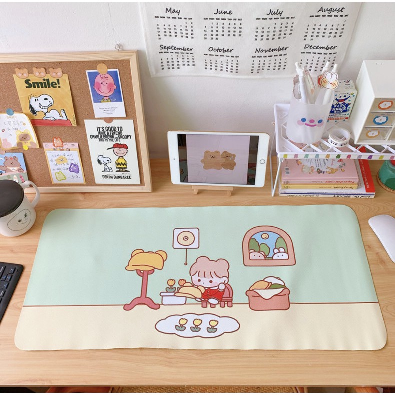 [Xả Kho] Bàn Di Chuột, Miếng lót chuột siêu dễ thương, super cute, cỡ lớn 66x29.5 cm | BigBuy360 - bigbuy360.vn