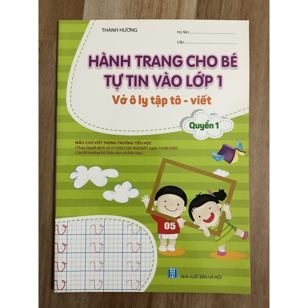 Sách - Combo Vở Ô Ly Tập Tô - Viết - Hành Trang Cho Bé Tự Tin Vào Lớp 1 - Quyển 1,2 (2 cuốn)