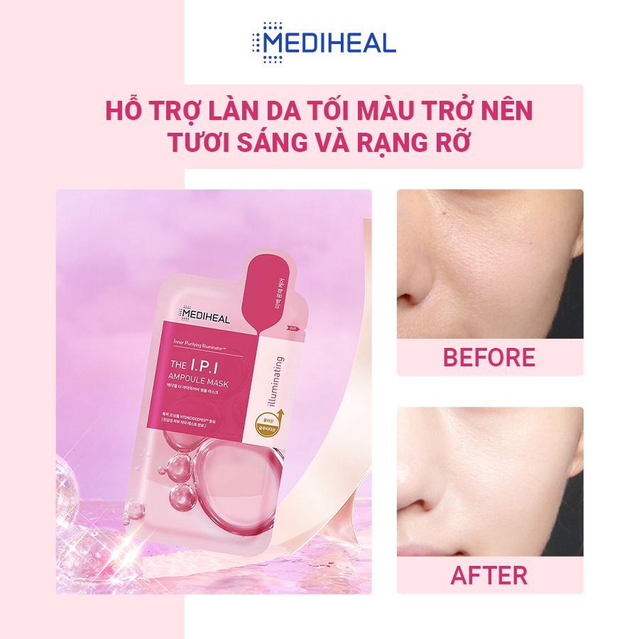 Mặt Nạ Dưỡng Trắng Sáng, Tái Tạo, Săn Chắc Da Mediheal Ampoule Mask 25ml