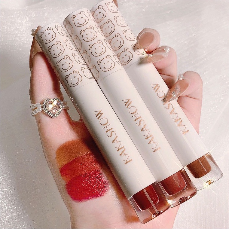 Son kem gấu KAKASHOW mịn lỳ lâu trôi Lovely Bear Lip Glaze KAKA06