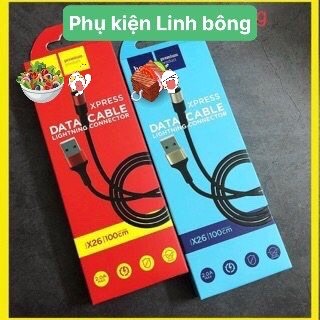 Cáp sạc hocoo. X26 đầu bọc hợp kim nhôm chống gãy- bảo hành 6 tháng-cam kết hàng chính hãng