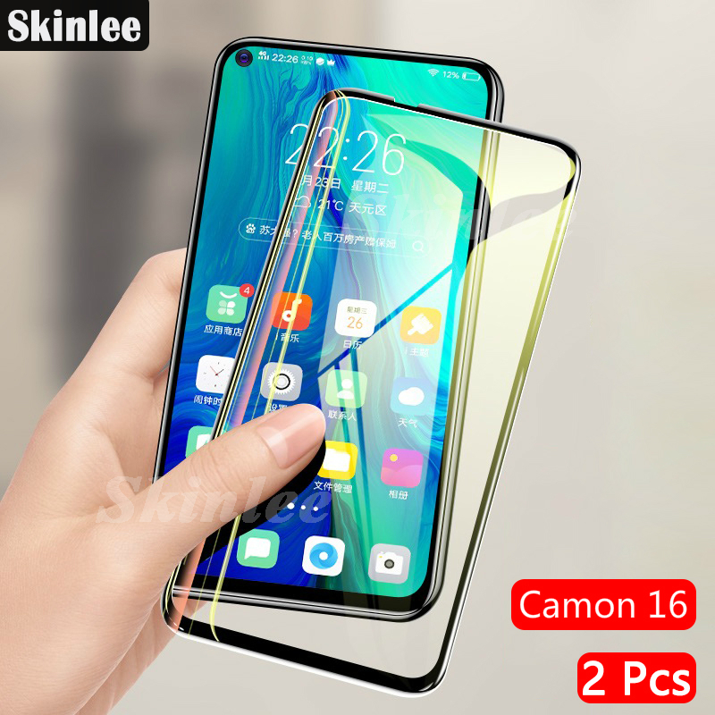 Set 2 Kính Cường Lực Bảo Vệ Màn Hình Điện Thoại Tecno Camon 16