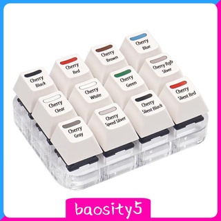 [Baosity5] Cherry Mechanical 12 Key Switch Test Keycaps Kiểm tra Keycaps