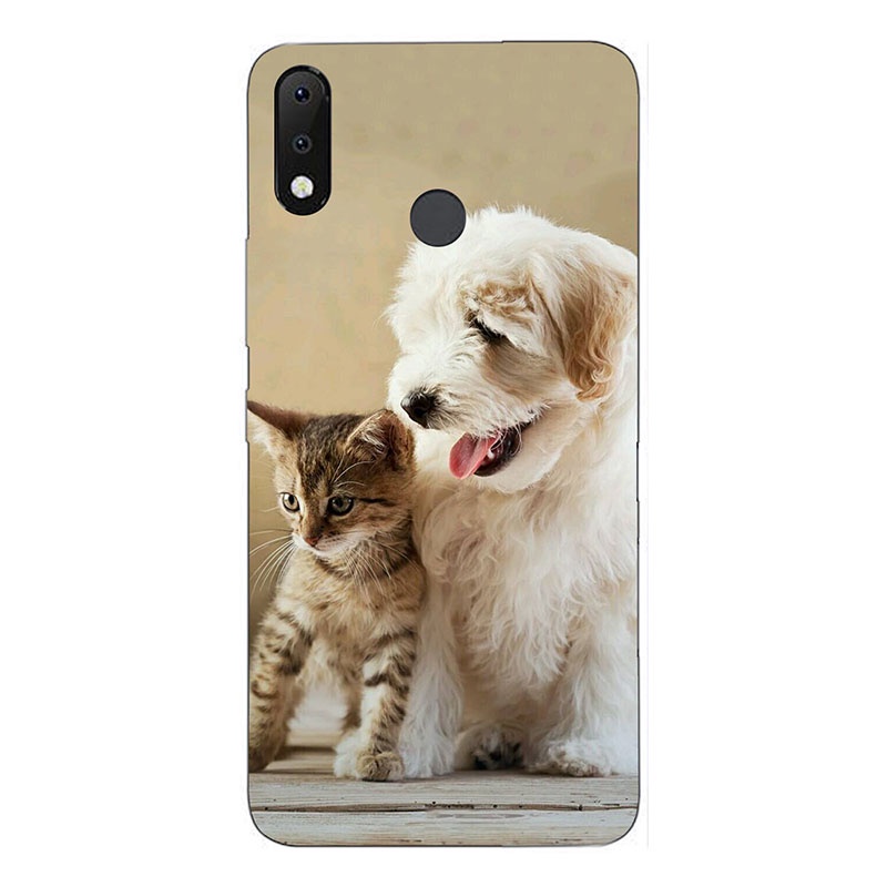 Ốp điện thoại silicon in hình sói cho Itel S33/LB6 S33