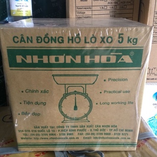 CÂN ĐỒNG HỒ NHƠN HÒA 5kg( chính xác_nhỏ gọn)