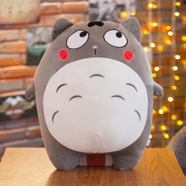 Gối ôm gấu bông Totoro thú nhồi bông kích thước 40 cm mbthu81
