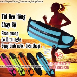 Túi đeo hông ngang bụng đai chạy bộ tập thể dục thể thao cho nam nữ đựng điện thoại chống nước