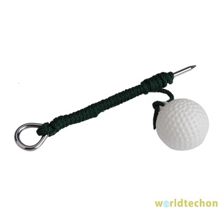 1 Quả Bóng Golf Bằng Nhựa Có Dây Thép Dùng Luyện Tập Thể Thao