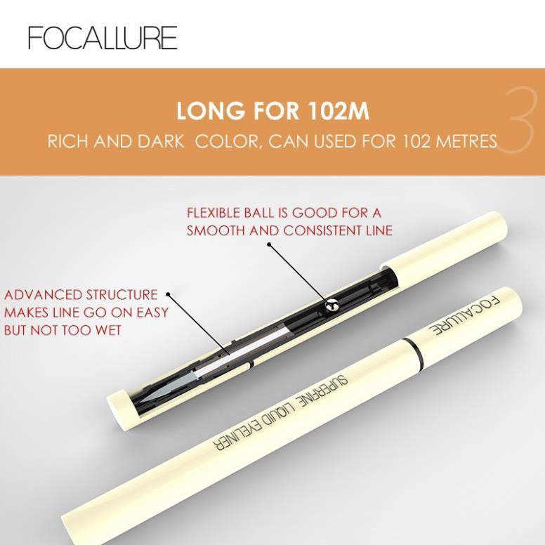 Bút kẻ mắt FOCALLURE chống nước nhanh khô 0.6g chính hãng 70,800đ