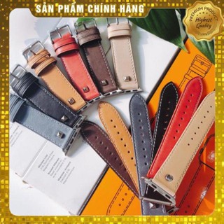 Dây đeo đồng hồ Appe Watch chất liệu da 2 màu hermes hàng Coteeci