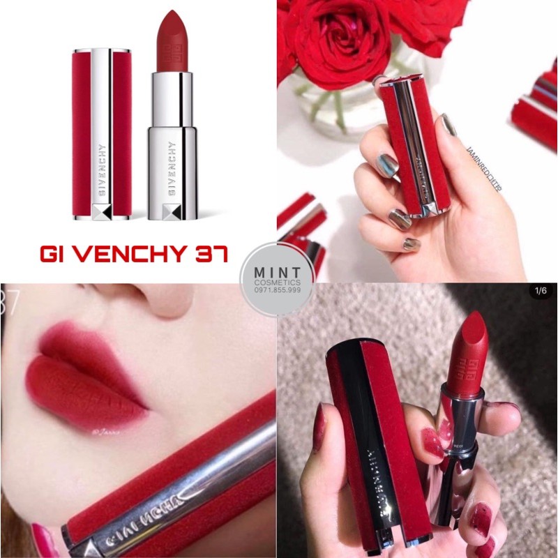 [Givenchy] Son Givenchy Le Rouge Deep Velvet Limited Full size_Hàng Chính Hãng
