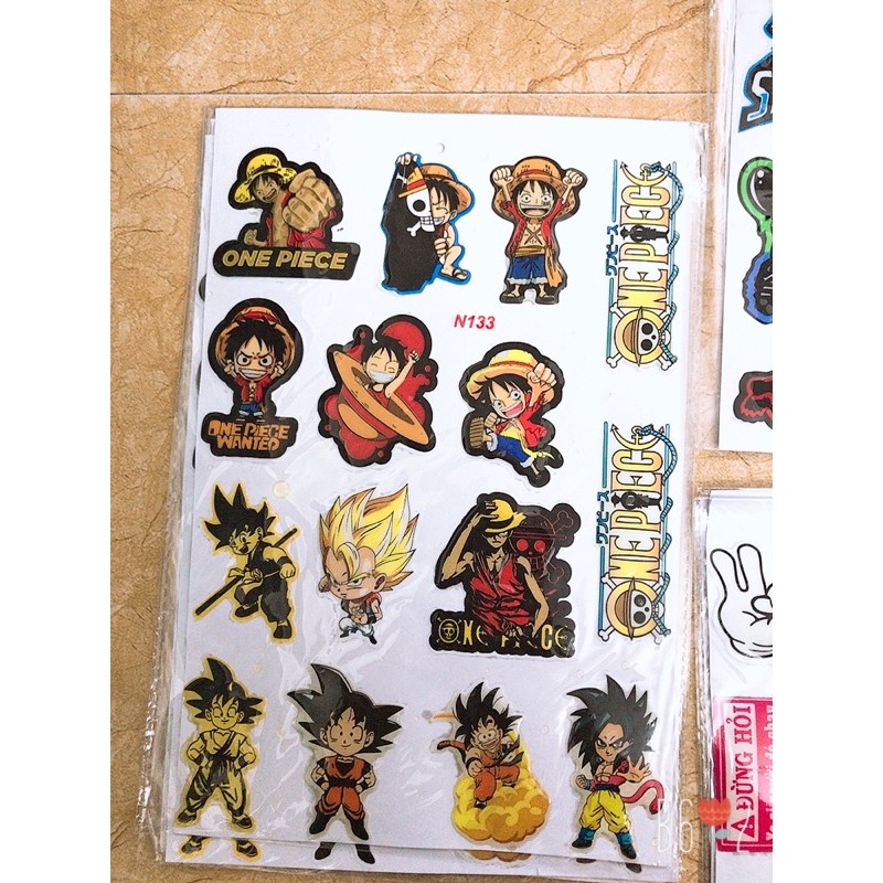 Tem nhỏ songoku (tem hình cứng)