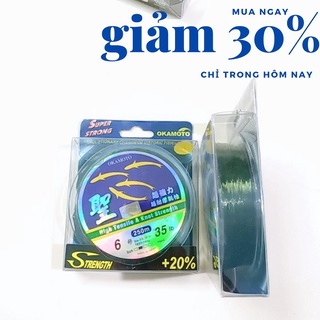 Cước câu cá okmoto 4 con cá dài 250m đủ số từ 1-10
