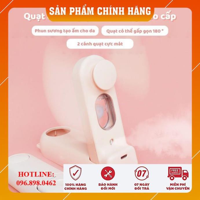 [HÀNG LOẠI 1-FREESHIP] Quạt Mini Cầm Tay Phun Sương 3 Cấp Tốc Độ Siêu Hot, Quạt Phun Sương Mini Cầm Tay Hàn Quốc Cực Mát