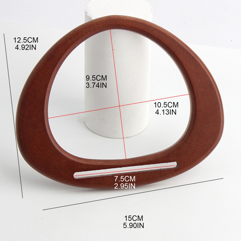 Set 2 Tay Cầm Hình Oval Thay Thế Cho Túi Xách Handmade DIY