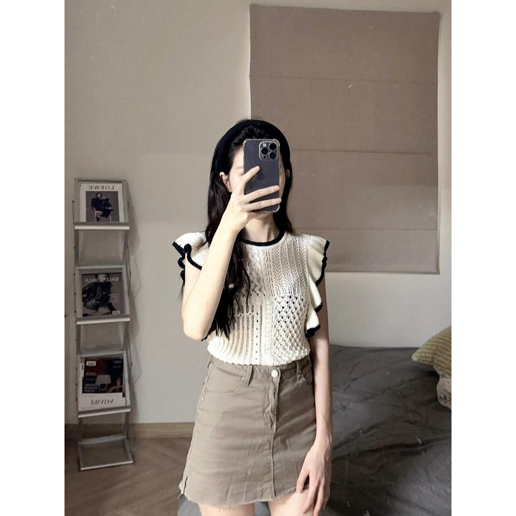 Áo Croptop lưới za.ra tay bèo