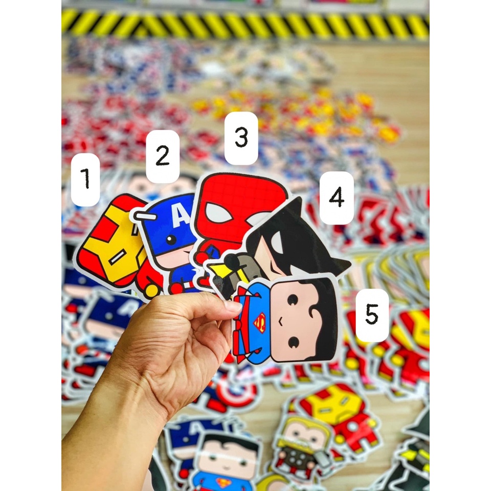 Tem Lẻ Sticker Decal Marvel Siêu Anh Hùng