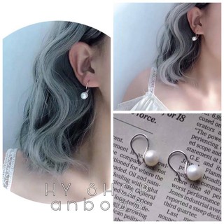khuyên tai móc treo ngọc nhân tạo