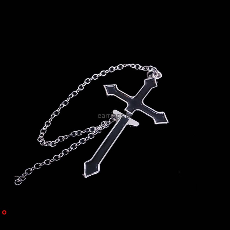 Bông tai hình thánh giá cá tính hợp thời trang cho nữ