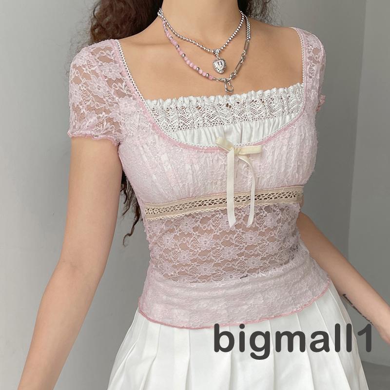 ♀Phụ Kiện Cho Máy Bay Điều Khiển Từ Xa PW☌Áo Thun Tay Ngắn Trong Suốt Phối Ren Và Nơ Thời Trang Mùa Hè Cho Nữ