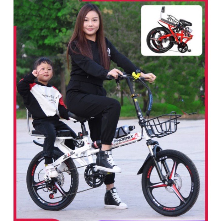 XE ĐẠP GẤP GỌN PHOENIX  20 INCH- BÁNH ĐÚC 3 ĐAO -5 ĐAO -HÀNG SẴN