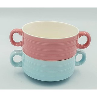 Tô nhỏ gốm sứ tráng men màu pastel phong cách Nhật Bản