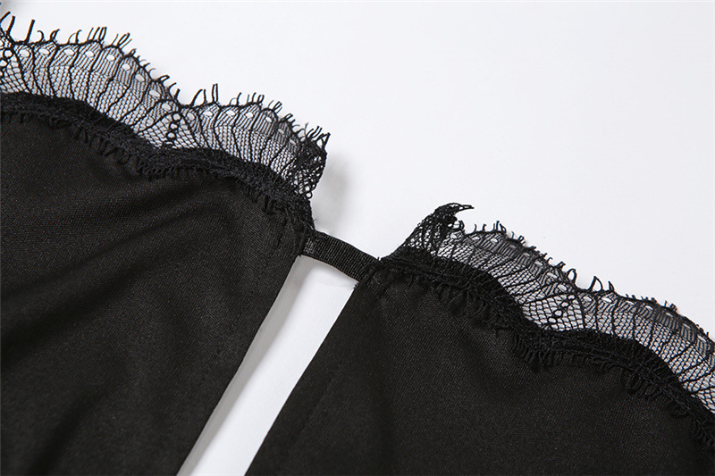 DUNEA Đầm hai dây thiết kế hở lưng cắt xẻ quyến rũ thời trang dành cho nữ