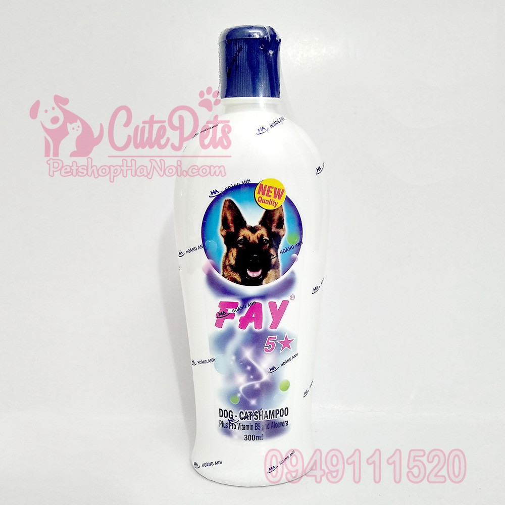 Sữa tắm Fay 5 Sao 300ml - Dành cho chó mèo - CutePets