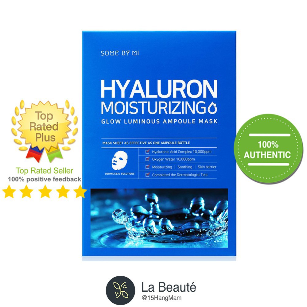 [Chính Hãng] Mặt Nạ Dưỡng Ẩm, Cấp Nước Dạng Miếng - Some By Mi Hyaluron Moisturizing Sheet Mask