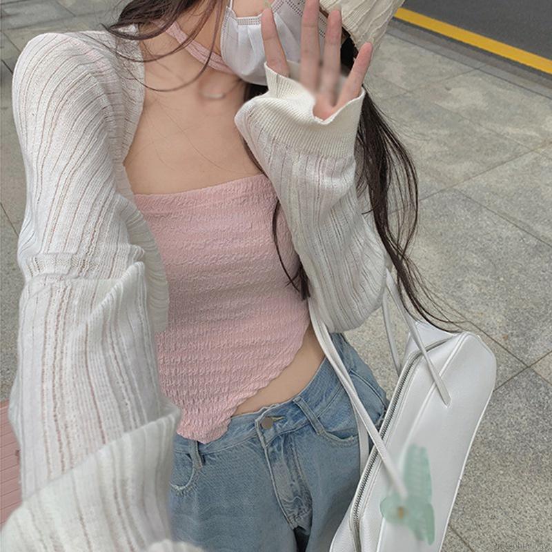 Áo Khoác Cardigan Mỏng Dáng Ngắn Chống Nắng Thời Trang Mùa Hè | BigBuy360 - bigbuy360.vn