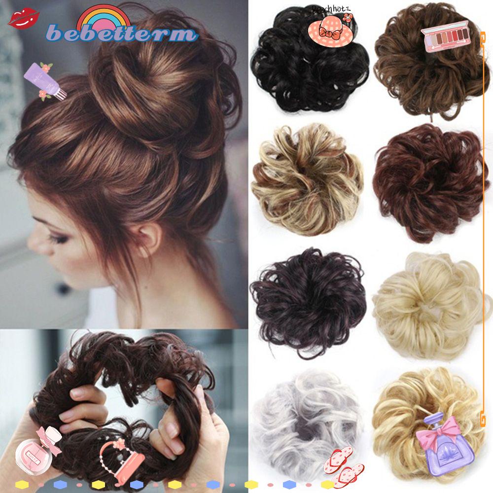 Bebetterm Women Fashion Elastic Hair Bun Synthetic Fake Hair Piece Chignon