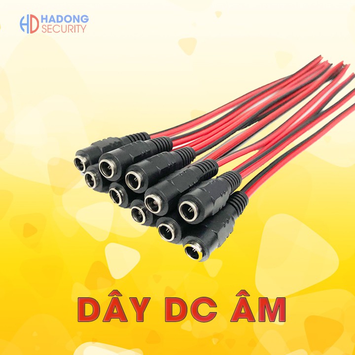 Dây DC âm loại tốt màu đen đỏ 5.5*2.1mm đầu cái