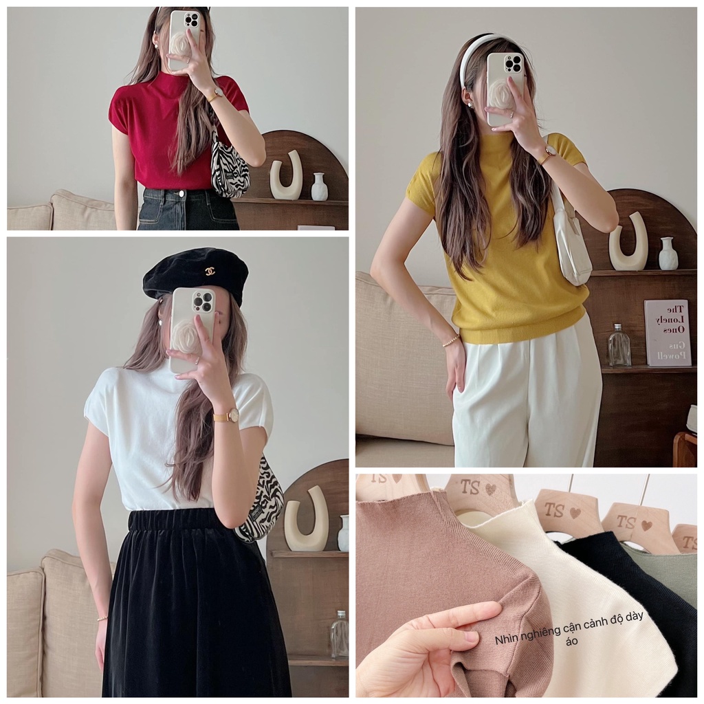 ÁO LEN NỮ TAY HẾN CỔ 2 PHÂN CỰC SANG HOT NỮ HÀNG QUẢNG CHÂU LOẠI 1