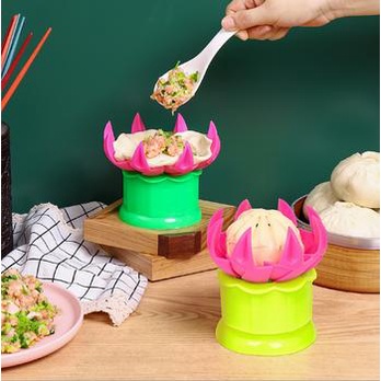 (loại to)Khuôn tạo hình bánh bao hình hoa sen loại lớn 10.5*9.5*13cm