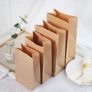 Combo 10 túi đựng quà Kraft,túi giấy xi măng đa năng gói hàng bọc hàng đựng thực phẩm.