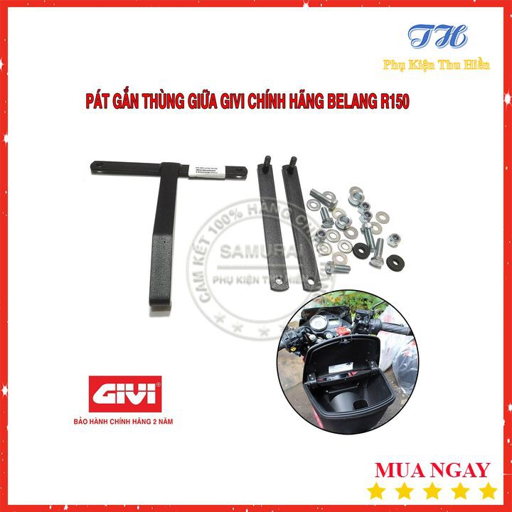 Pát Gắn Thùng Giữa Givi Cho Xe Belang R150 / Raider 150