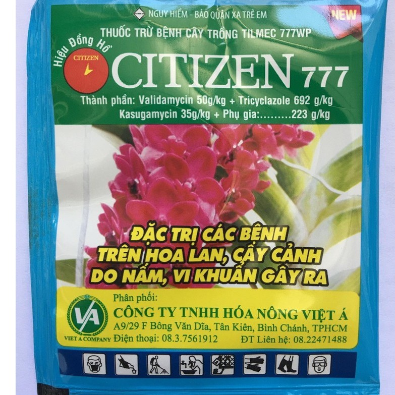 Thuốc trừ bệnh chuyên cho hoa, cây cảnh Citizen (Hiệu đồng hồ) 7gr nhập khẩu-  chuyên dụng.
