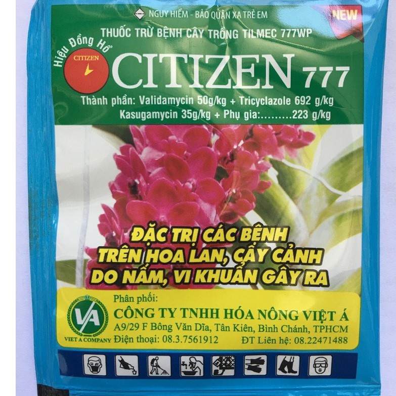 Thuốc trừ bệnh chuyên cho hoa, cây cảnh Citizen (Hiệu đồng hồ) 7gr nhập khẩu- chuyên dụng.