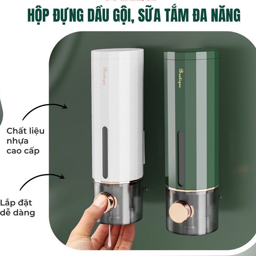 HỘP ĐỰNG SỮA TẮM, DẦU GỘI , NƯỚC RỬA TAY, NƯỚC KHỬ KHUẨN GẮN TREO TƯỜNG TIỆN LỢI chất liệu ABS