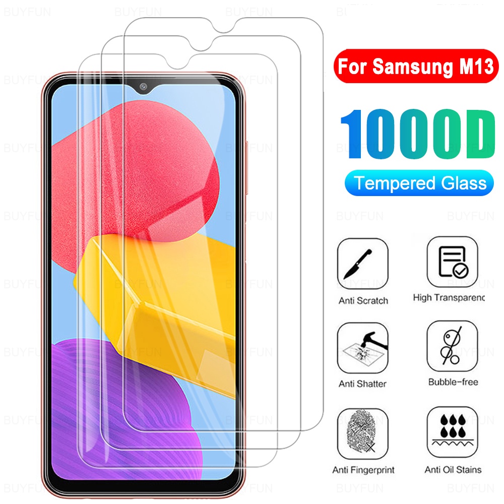 Kính Cường Lực Trong Suốt Chống Bám Vân Tay Cho Samsung Galaxy M13
