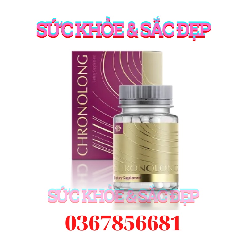Chronolong - Phức hợp chống lão hóa - Cải thiện nội tiết tổ nữ giúp làm đẹp da và bảo vệ tim mạch cung cấp canxi